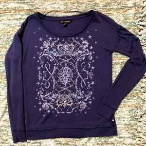 rock & republic purple crew neck sweater.